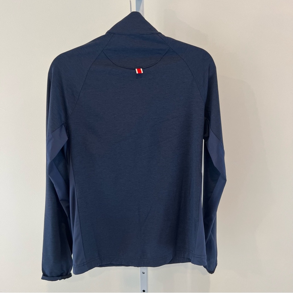 Tracksmith Navy Session Runners Jacket Full Zip Mens Sz Small - Picture 6 of 15